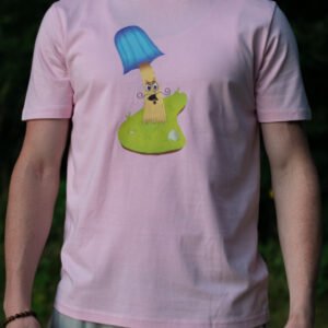pedro bubblegum organic cotton t-shirt, pedro design, unisex, 100% organic cotton t-shirt