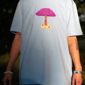 spek glowing blue organic cotton t-shirt, spek design, unisex, 100% organic cotton t-shirt